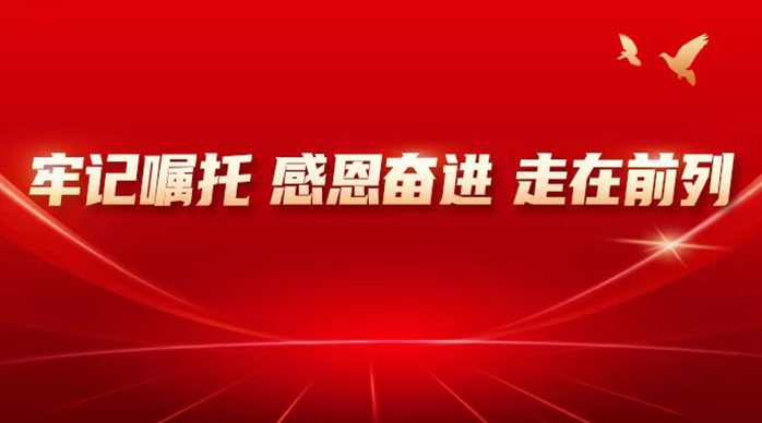 牢記囑托 感恩奮進(jìn) 走在前列